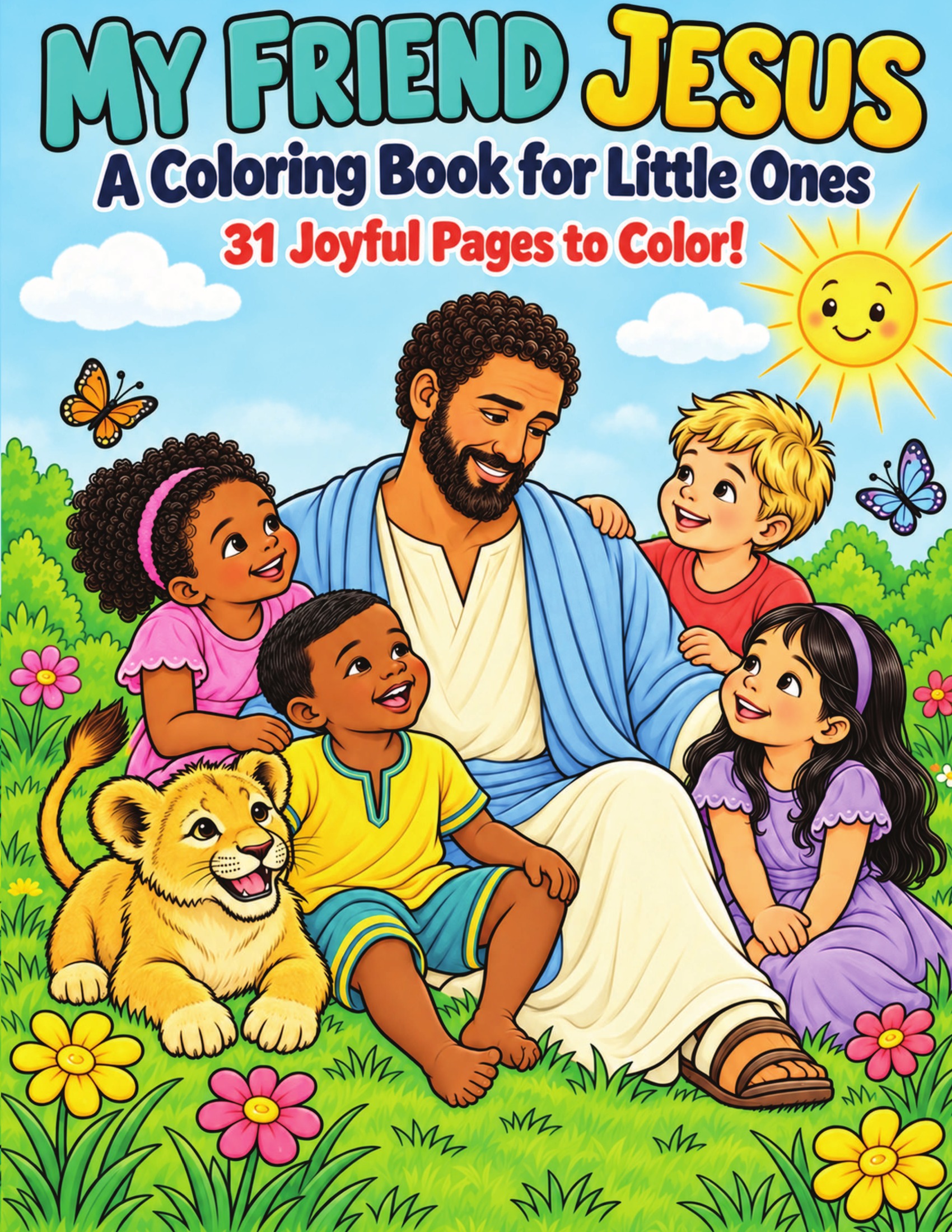 My Friend Jesus coloring book artwork